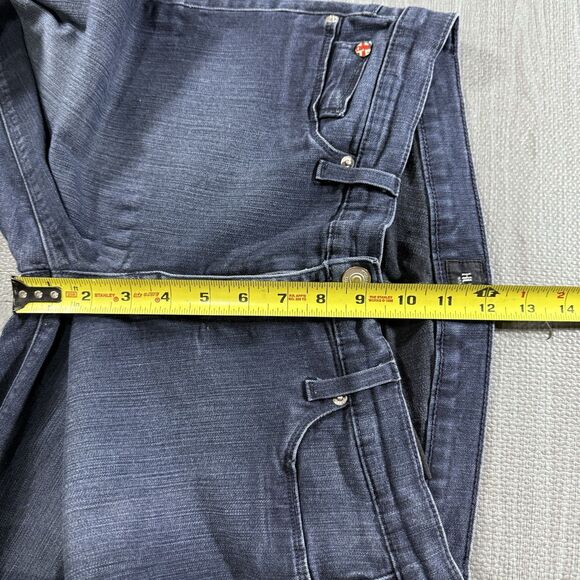 Hudson Skinny Blue Jeans Womens 30 Cut-Offs Hem Ankle Length - Picture 4 of 8